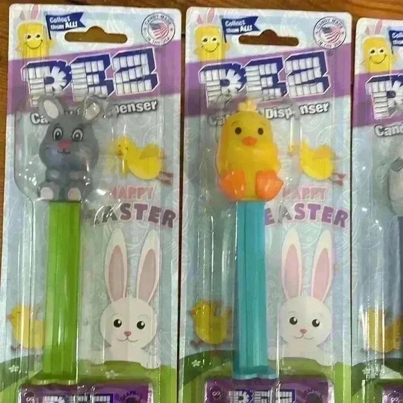 Pez Easter dispensers and candy: rabbit, duck, and lamb New in box NIB - Picture 2 of 4